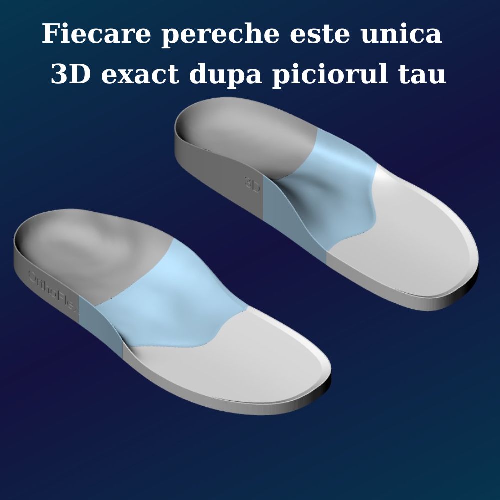 Papuci ortopedici OrthoFlex 2 barete scai Denim