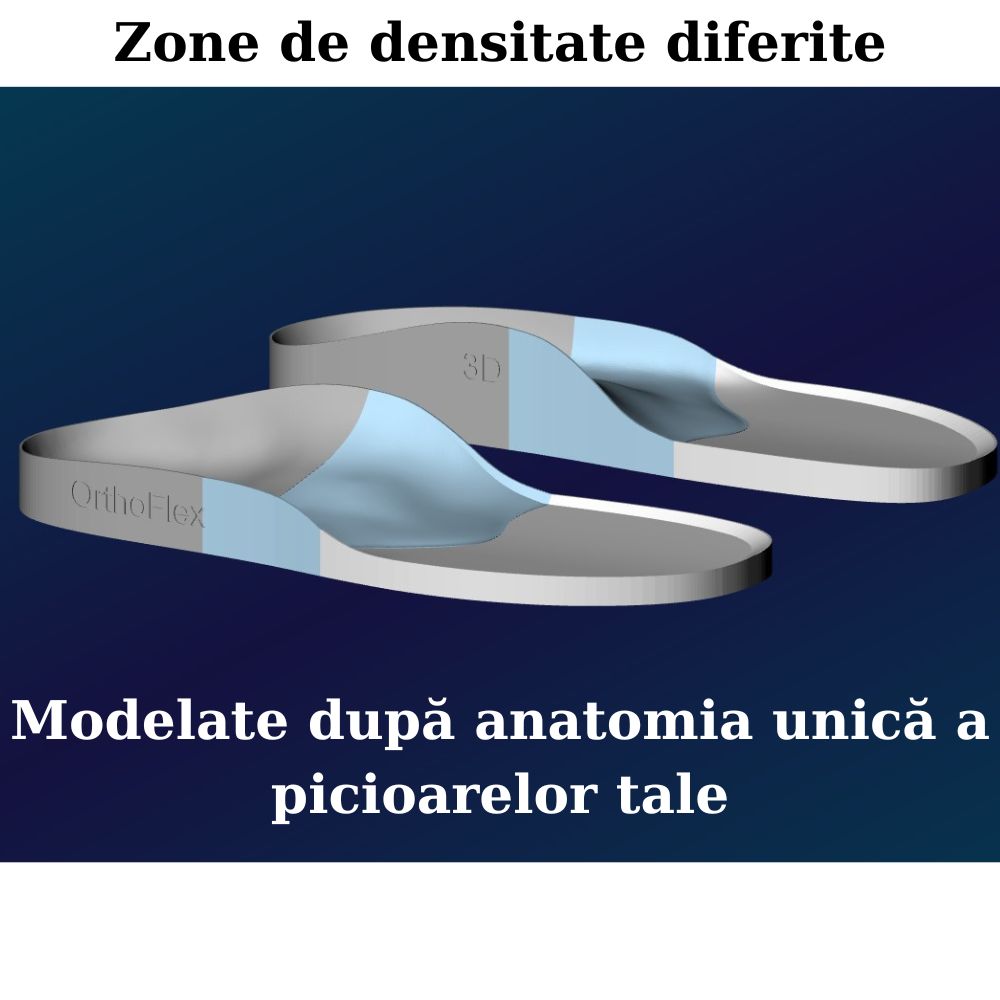 Papuci ortopedici OrthoFlex 3 catarame negru