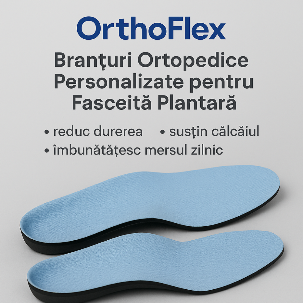 Branțuri Ortopedice Personalizate pentru Fasceită Plantară