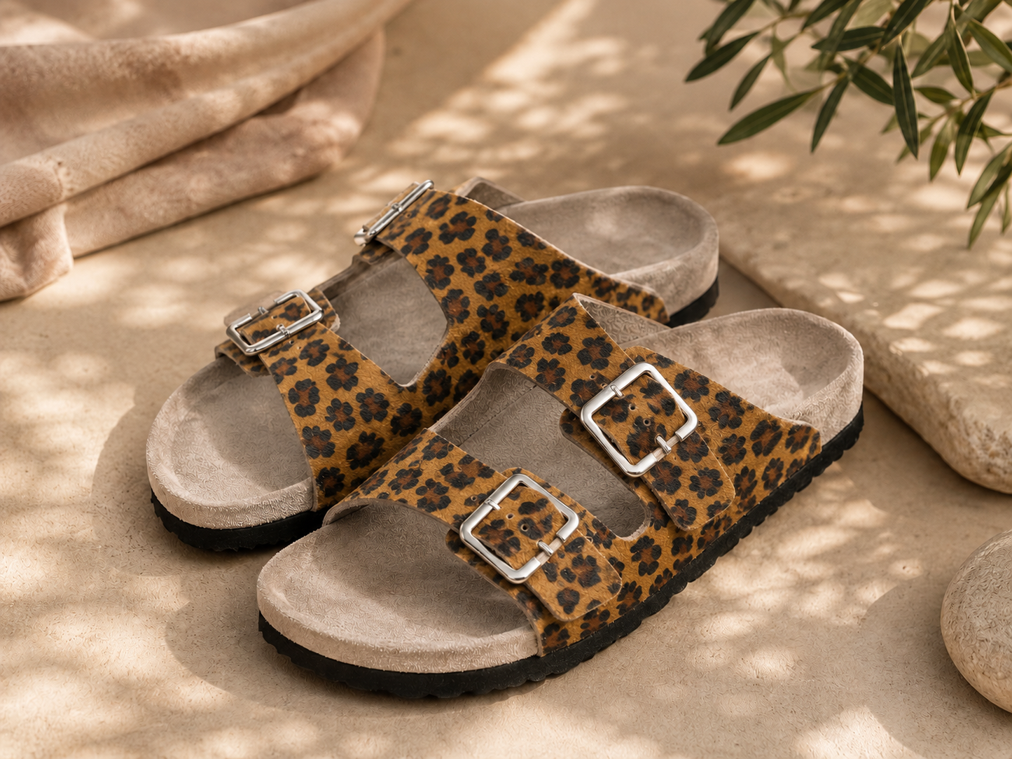 Papuci ortopedici OrthoFlex 2 barete Animal print