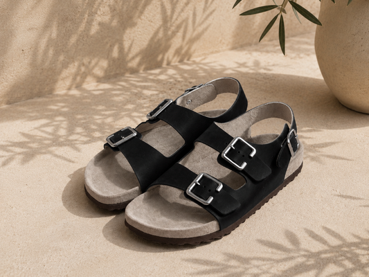 Sandale ortopedice OrthoFlex 2 catarame negru